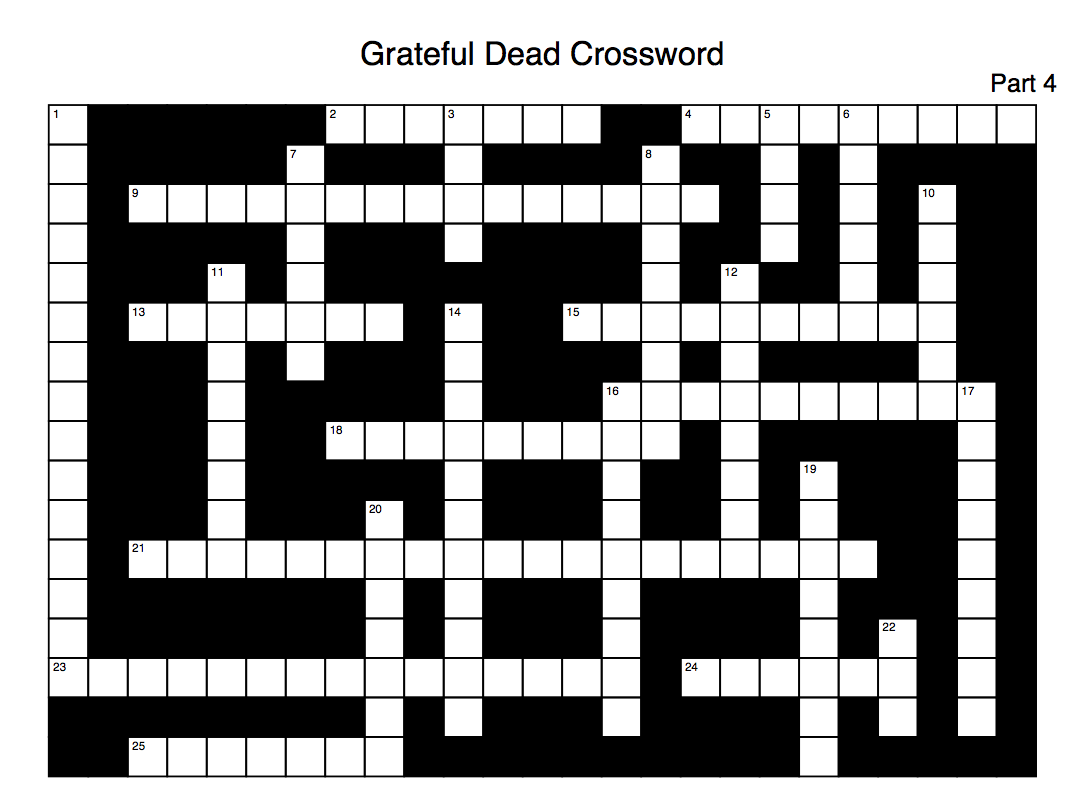 Crossword. 