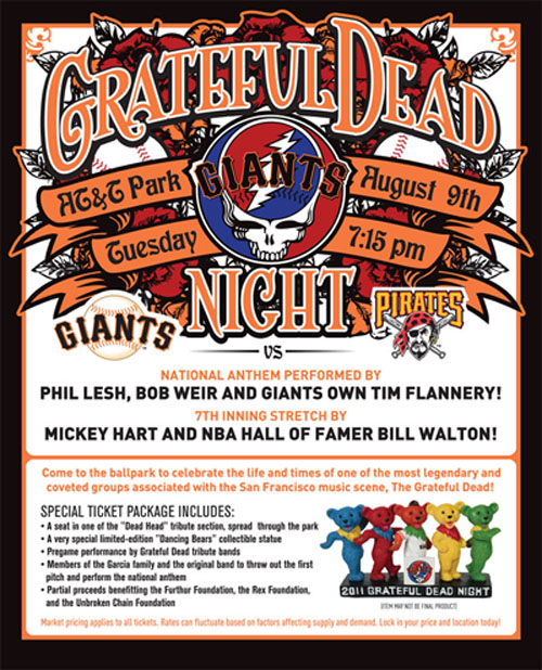 Don't Miss Grateful Dead Night At The San Francisco Giants Game